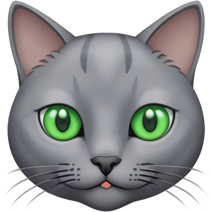 Grey cat emoji