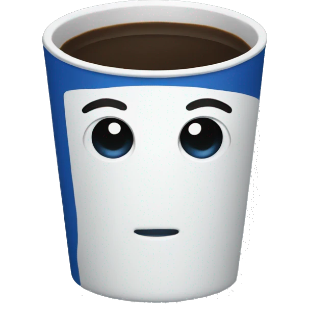 dark blue coffee cup emoji