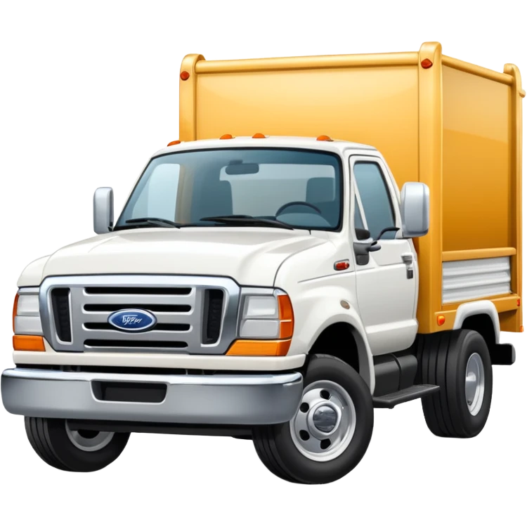 White Ford Truck emoji