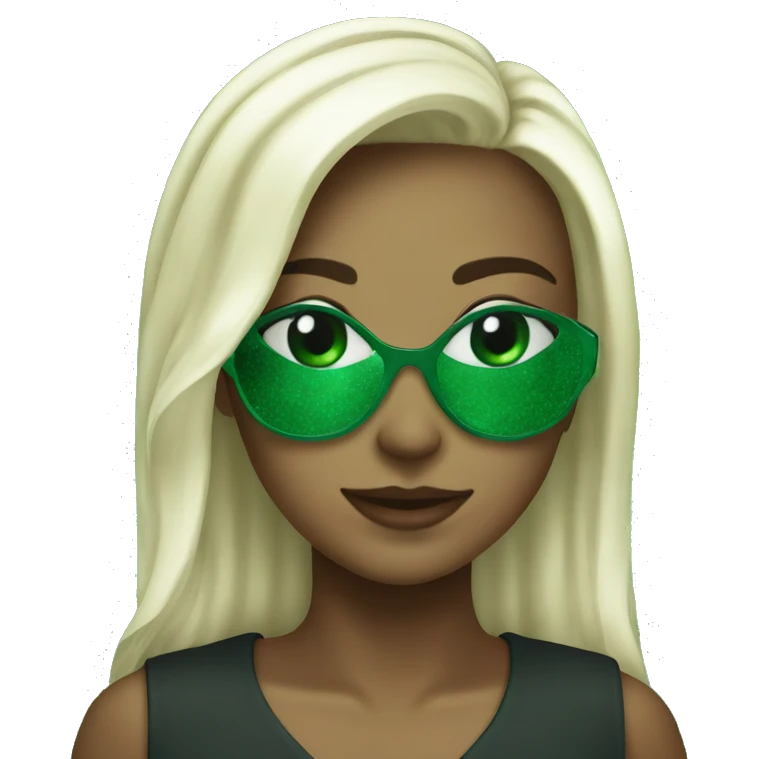 Emerald green ￼ emoji