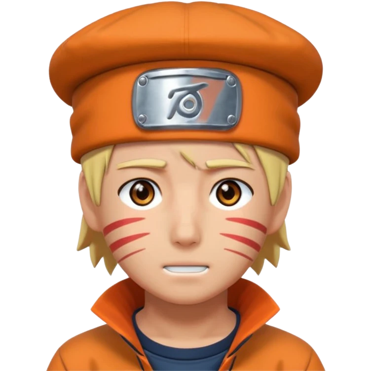Naruto with hat  emoji