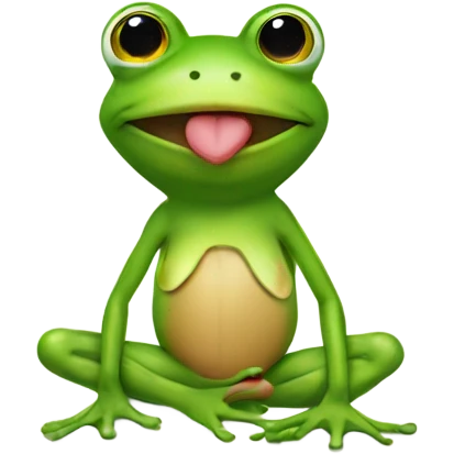 frog wearing bikini emoji