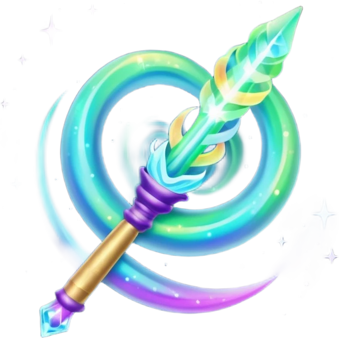 Aurora Borealis Wand emoji