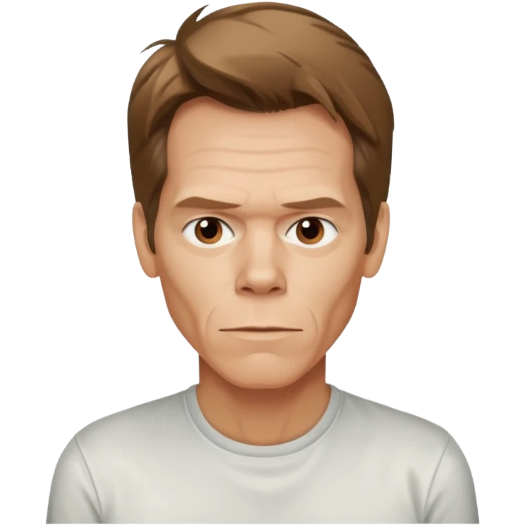 kevin-bacon cartoon wearing shirt emoji
