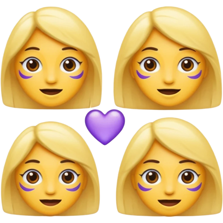emoji de boca na cor roxa emoji