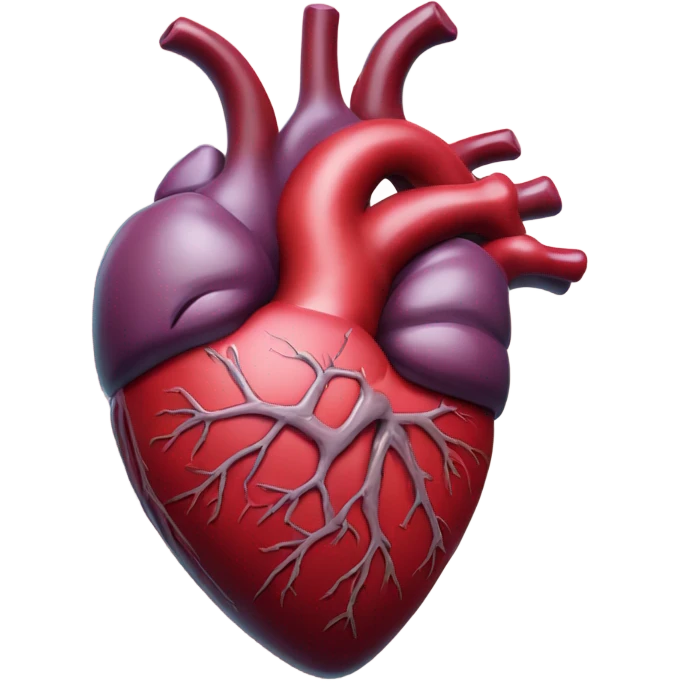 Anatomy Heart in hands  emoji