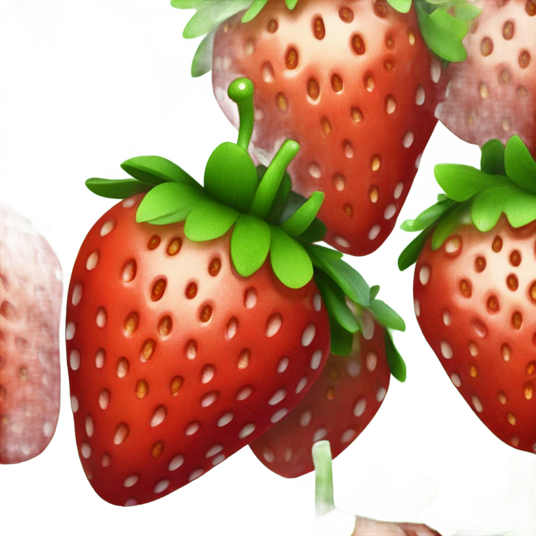 a twinkling strawberry emoji