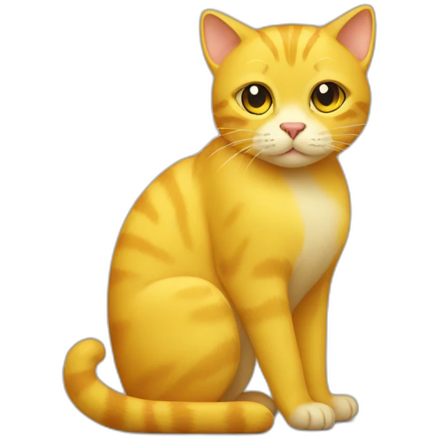 Yellow cat emoji