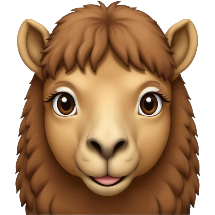 a camel with a big nose looking at you emoji