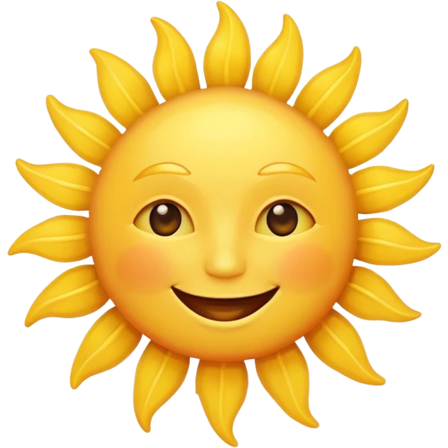 smiling sun emoji