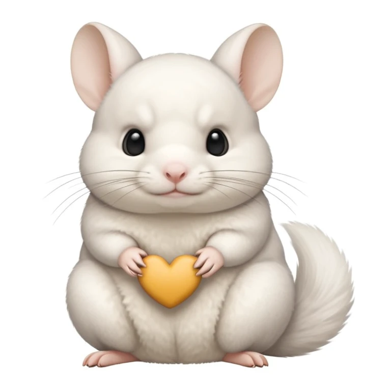 Albino Chinchilla  emoji