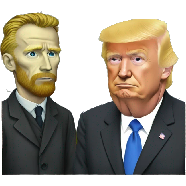 van gogh n trump emoji