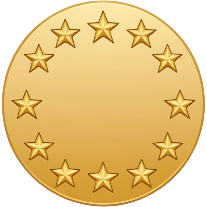 Can u make a emoji with 15 stars in a circle no face no nothin just lines and nothing in the middle and the stars have nothing it in too emoji