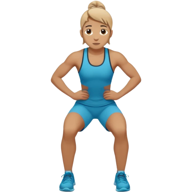 persona haciendo burpees emoji
