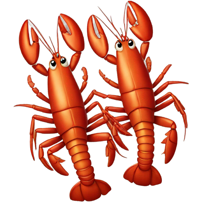 Lobster couple emoji