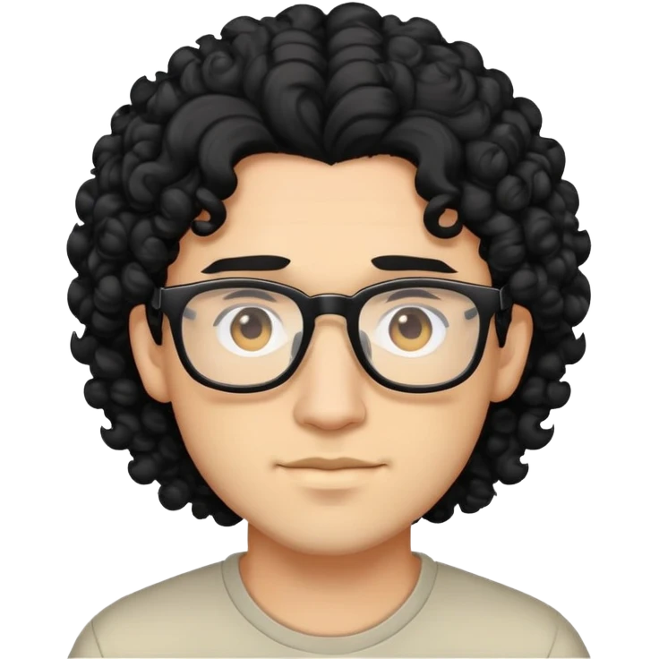 Queer gamer man with curly hair  emoji