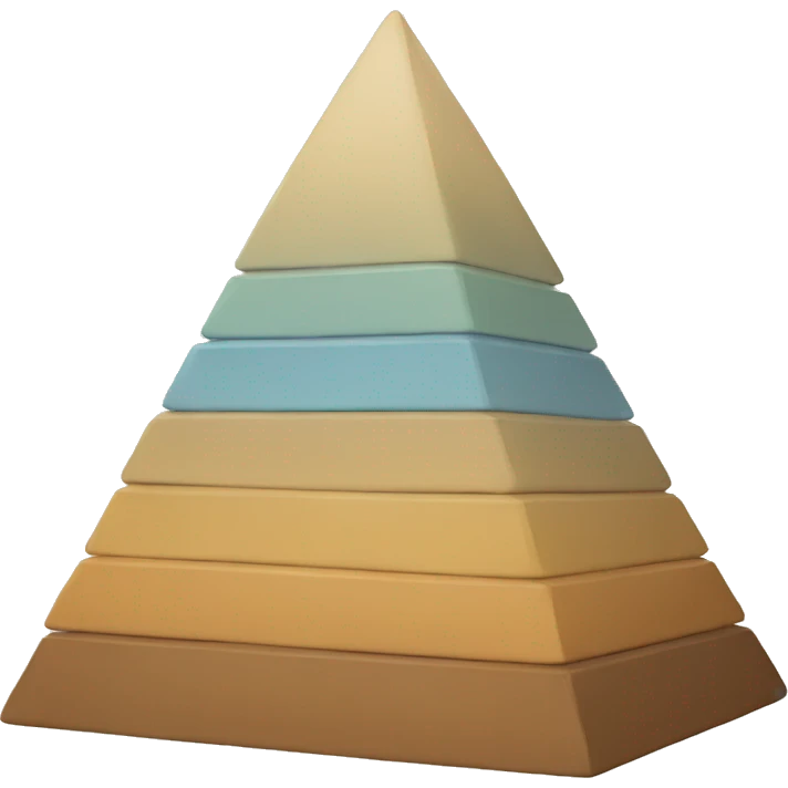 pyramid with layers emoji