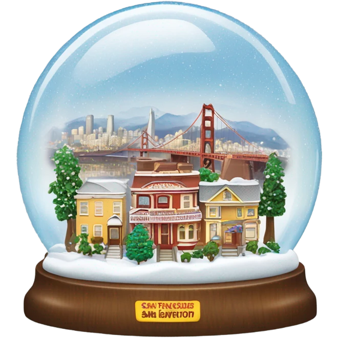 san francisco snow globe emoji