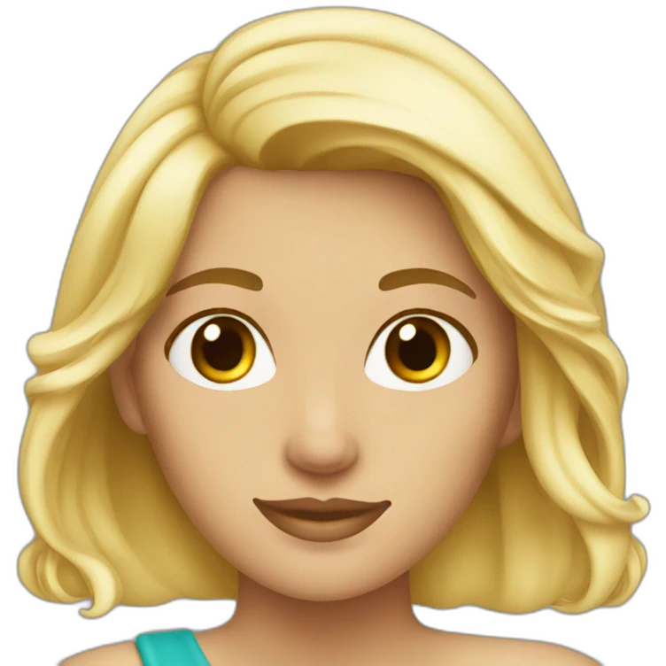 very beautiful blonde woman emoji