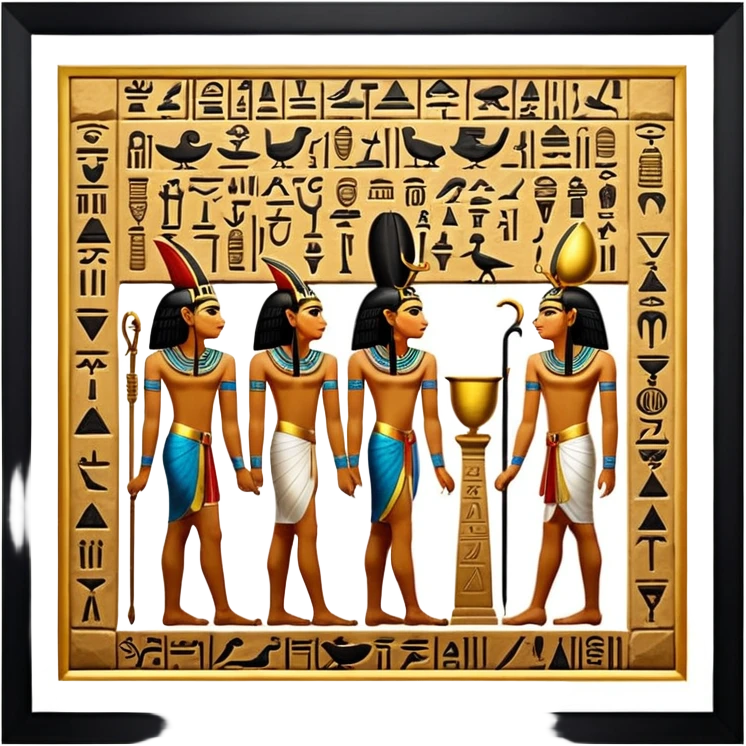 egypt wall art emoji