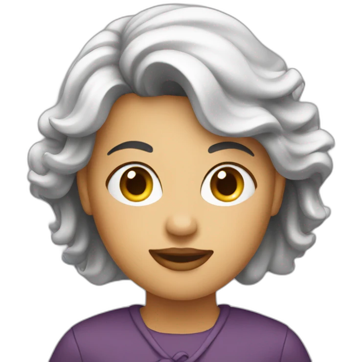 a lady copywriter emoji