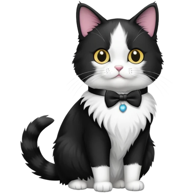 Tuxedo cat  emoji