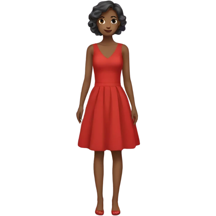 red dress emoji