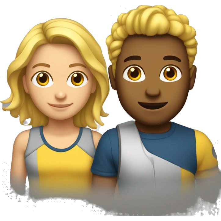cabelo curto pele branca cabelo amarelo  e menino. emoji