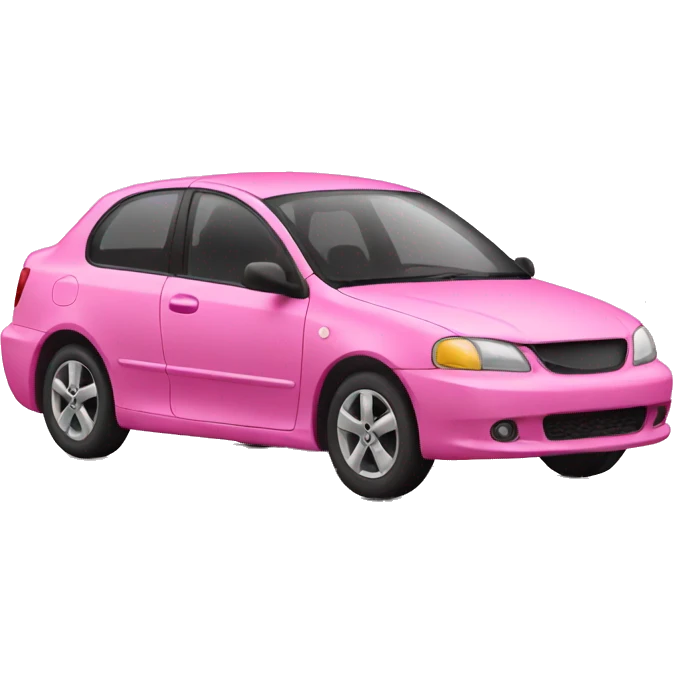 pink car emoji