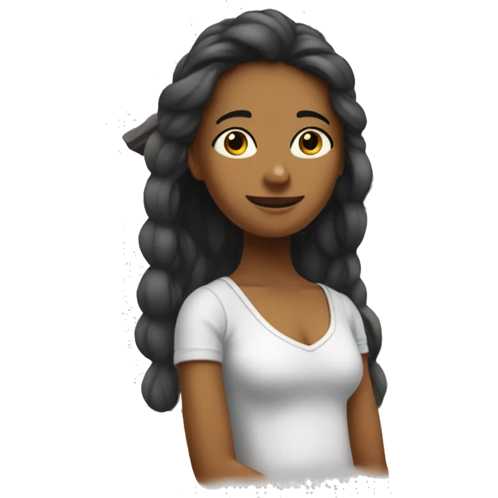 Fille dans maison emoji
