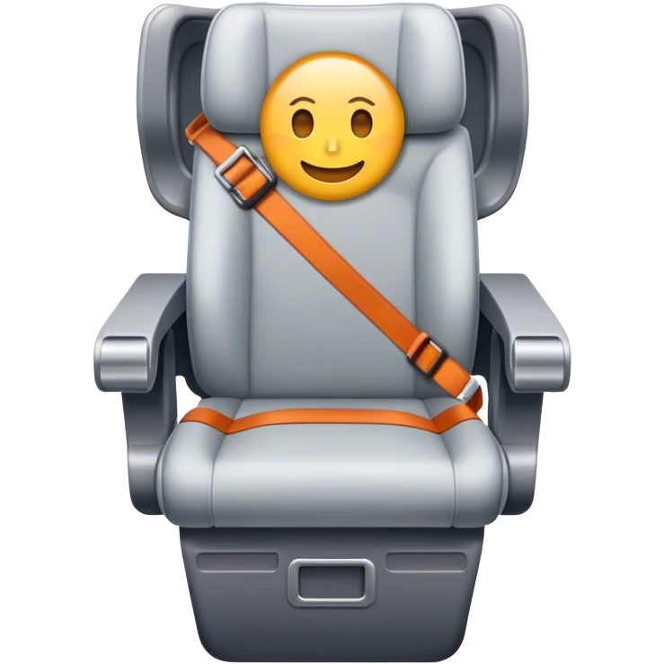 plane seat seatbelt emoji