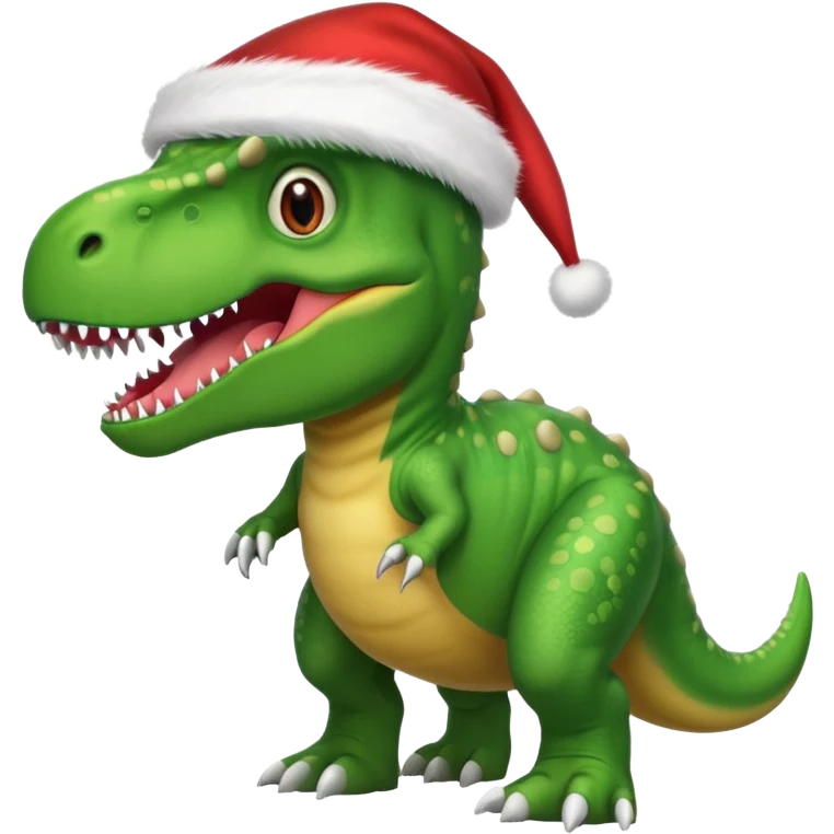 Christmas dinosaur  emoji