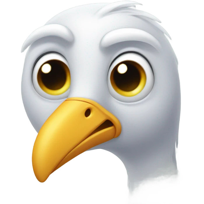 Winking face with a beak emoji