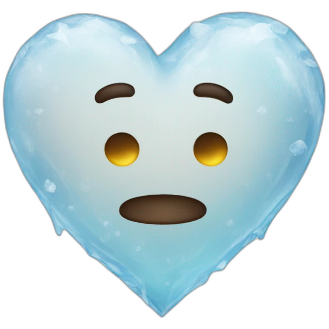Heart ice emoji