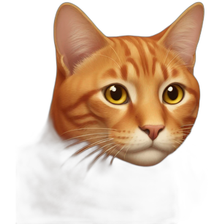 Red cat emoji