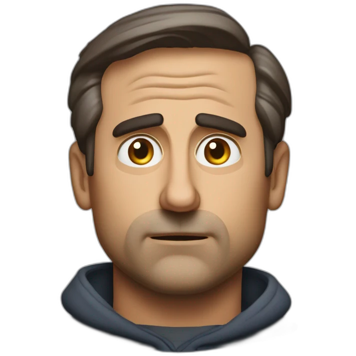 Steve Carell Puzzled Face emoji