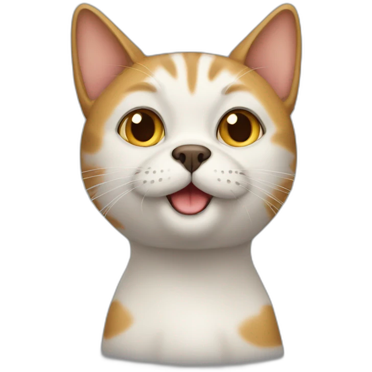 Cat in dog emoji