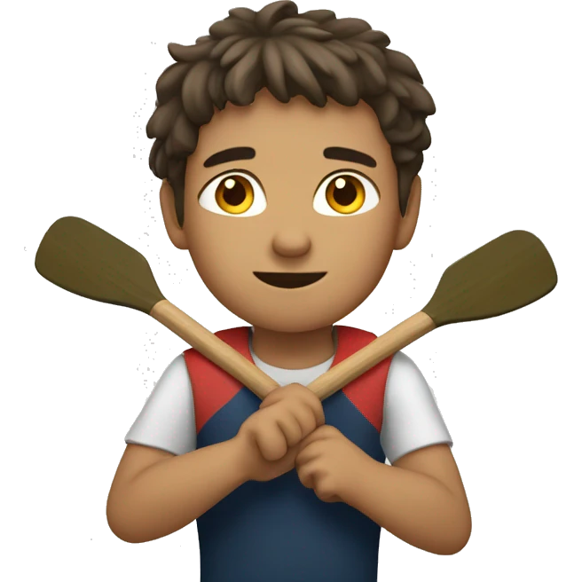 Boy rowing emoji