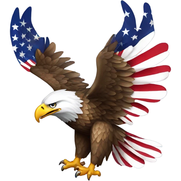 eagle with american wings emoji