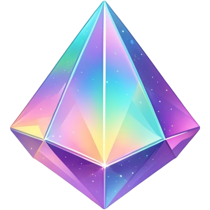 Iridescent big giant glistening glossy sparkly shiny glittery deco emoji