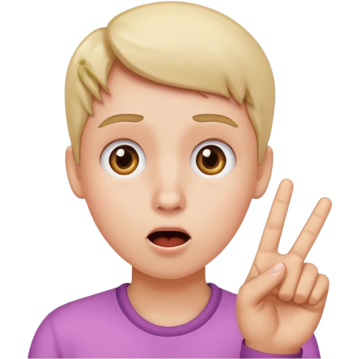 W made out with fingers emoji  emoji