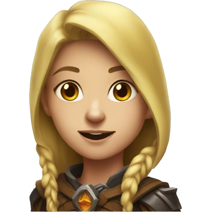 Girl olaying dota emoji