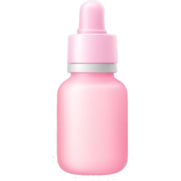 soft pink Serum bottle  emoji