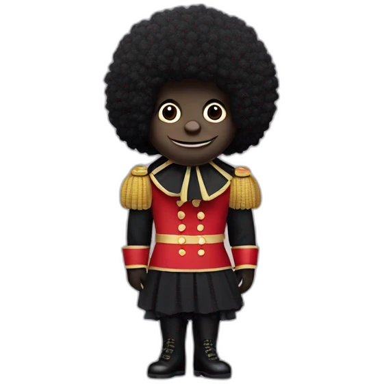 Golliwog in beefeater uniform emoji