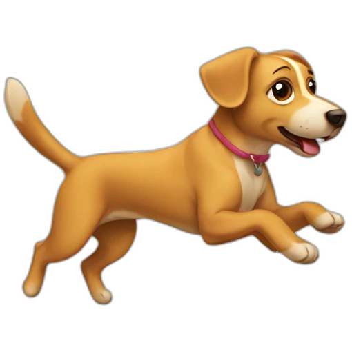 Dog running emoji