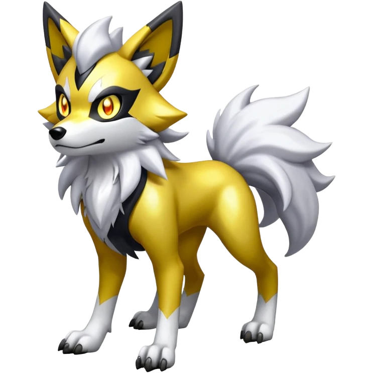 Shiny Lycanroc Midnight Form (full body) emoji
