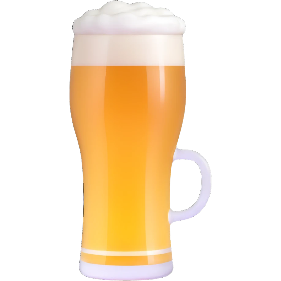 beer glass with foam emoji
