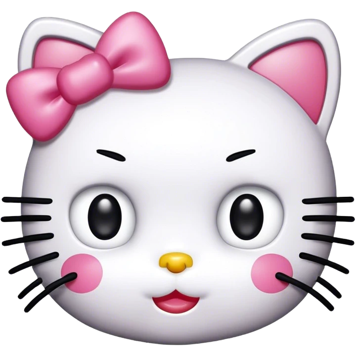 hello kitty with mascara spoolie emoji