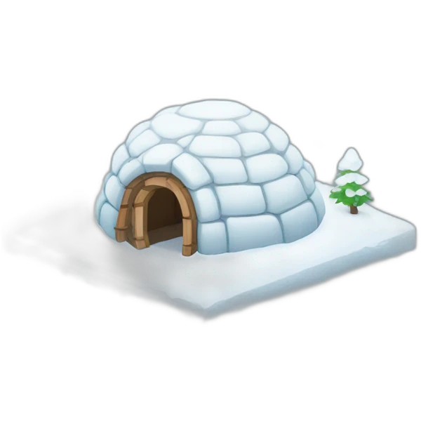 igloo minimalistic emoji
