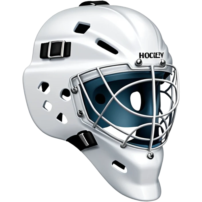 Hockey goalie mask emoji